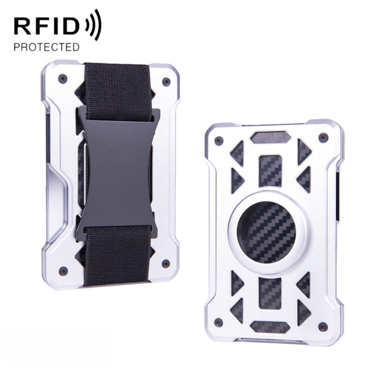 For AirTag 2nd Gen / AirTag 1st Gen Card Holder Metal Anti-Theft RFID Wallet, ak-4 B Blue, ak-4 B Gray, ak-4 A Black, ak-4 A Blue, ak-4 A  Silver, ak-4 A  Gray, ak-4 B  Black, ak-4 B Silver