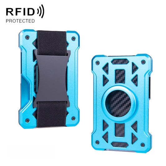 For AirTag 2nd Gen / AirTag 1st Gen Card Holder Metal Anti-Theft RFID Wallet, ak-4 B Blue, ak-4 B Gray, ak-4 A Black, ak-4 A Blue, ak-4 A  Silver, ak-4 A  Gray, ak-4 B  Black, ak-4 B Silver
