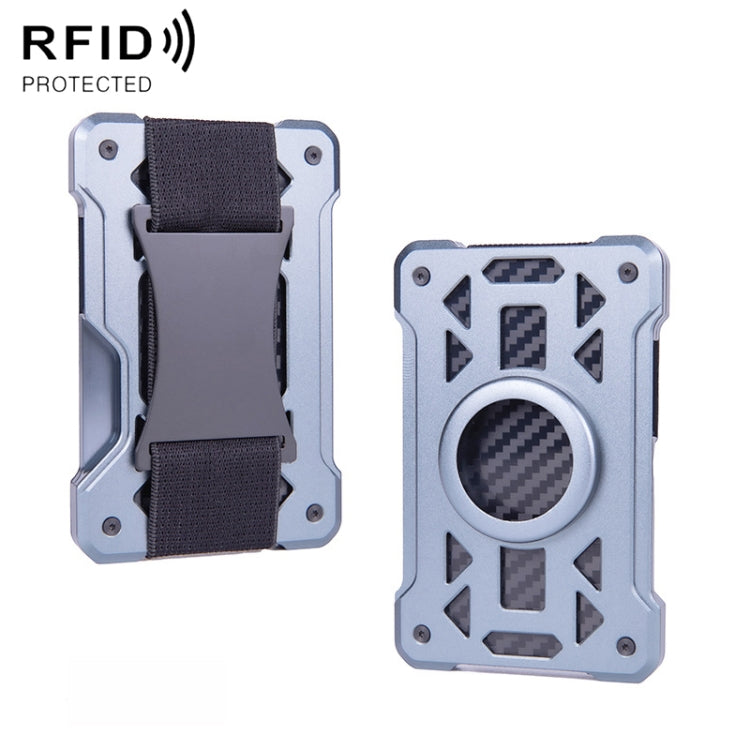 For AirTag 2nd Gen / AirTag 1st Gen Card Holder Metal Anti-Theft RFID Wallet, ak-4 B Blue, ak-4 B Gray, ak-4 A Black, ak-4 A Blue, ak-4 A  Silver, ak-4 A  Gray, ak-4 B  Black, ak-4 B Silver