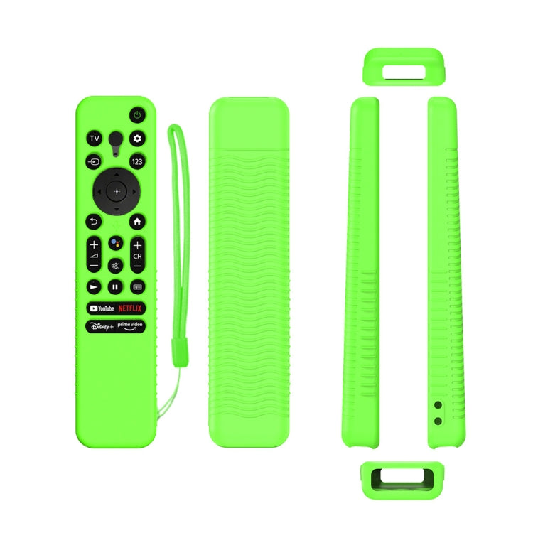 Y56 Voice Remote Silicone Anti-Fall Protective Case For Sony RMF-TX800U/C/P/T/900U, For Sony RMF-TX800U/C/P/T/900U(Blue), For Sony RMF-TX800U/C/P/T/900U(Red), For Sony RMF-TX800U/C/P/T/900U(Luminous Blue), For Sony RMF-TX800U/C/P/T/900U(Luminous Green)