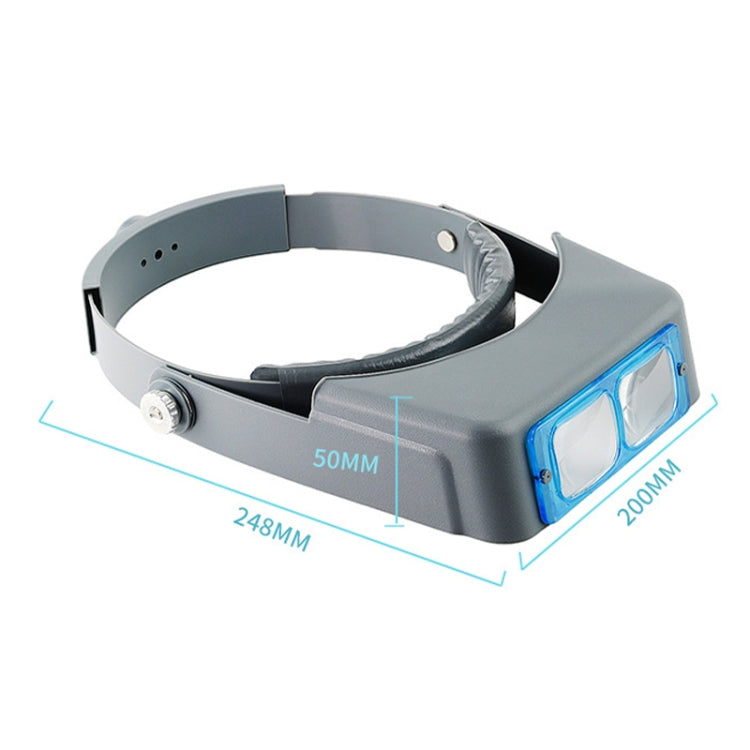 81007-B 1.5X/2X/2.5X/3.5X Optical Lens Head-mounted Watch Repair Magnifying Glass, 81007-B