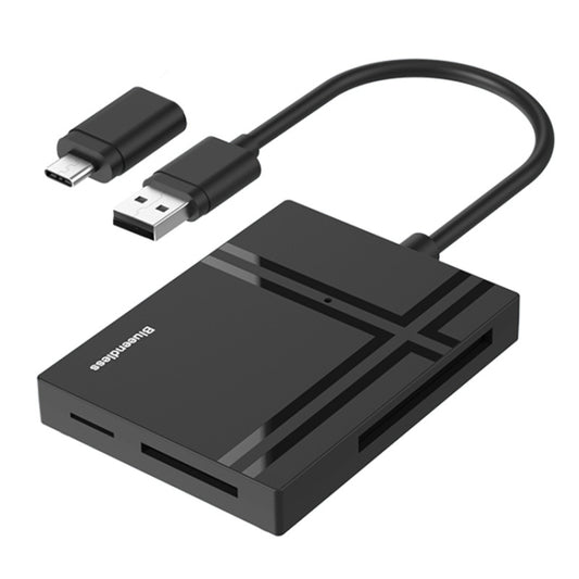 Blueendless C5U3 Type-C/USB-C 5-In-1 CF/XD/TF/SD/MS Card Reader, C5U3