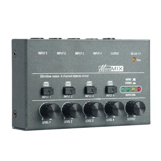 With Single Channel Stereo Switching Mini Signal Hybrid Small Audio, 4 Way mixer, 8 Way Mixer