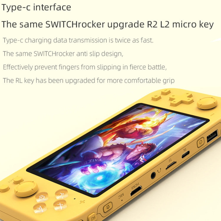 RG3000 Handheld Game Console Support Double Handle Mini Game Console, RG3000 Purple, RG3000 Green, RG3000 Yellow, RG3000 Pink, RG3000 Gray