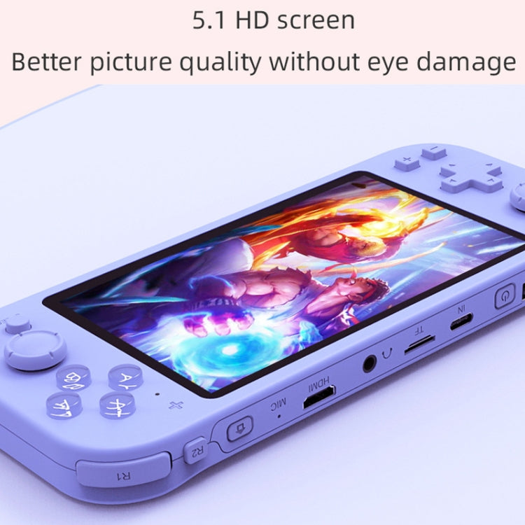 RG3000 Handheld Game Console Support Double Handle Mini Game Console, RG3000 Purple, RG3000 Green, RG3000 Yellow, RG3000 Pink, RG3000 Gray