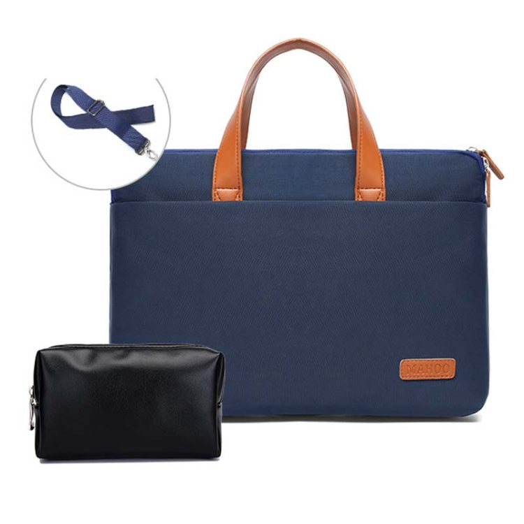 For MacBook 13.3-14 Inches MAHOO 10188 Ultra-Thin Hand Computer Bag Messenger Laptop Bag, Khaki, Dark Blue, Gray, Gray+Gray PU Power Bag, Dark Blue+Black PU Power Bag, Khaki+Gray PU Power Bag, Gray+Gray Mouse Pad, Dark Blue+Black Mouse Pad             ...