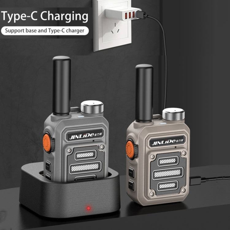 JINLIDE 3-5km 8W 6000mAh Hand-held Walkie Talkie Wireless Copy Frequency Ham Radio, G63 (Yellow), G63 (Gray), G63 (Green)