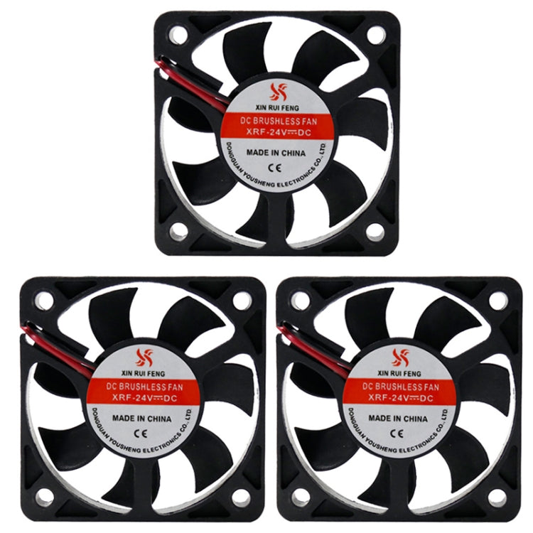 5cm Silent DC Cooling Fan, 3pcs XIN RUI FENG 5V Ball Bearing, 3pcs XIN RUI FENG 12V Ball Bearing, 3pcs XIN RUI FENG 24V Ball Bearing