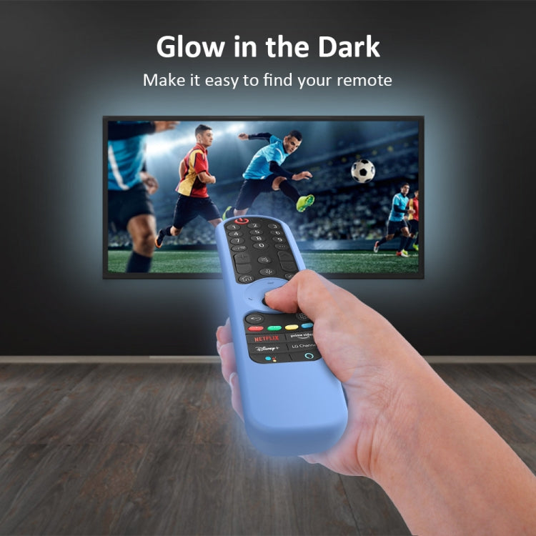 For LG AN-MR21GC / AN-MR21N / AN-MR21GA TV Remote Control Silicone Case, GS0020  Black, GS0020 White, GS0020 Luminous Blue, GS0020 Luminous Green