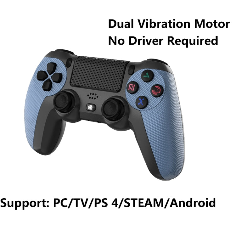 KM048 For PS4 Bluetooth Wireless Gamepad Controller 4.0 With Light Bar, KM048 (Rose Pink), KM048 (Lemon Yellow), KM048 (Mountain Blue), KM048 (Battle Gray), KM048 (Elegant Silver), KM048 (Elegant White), KM048 (Mint Green), KM048 (Cangling Green)      ...