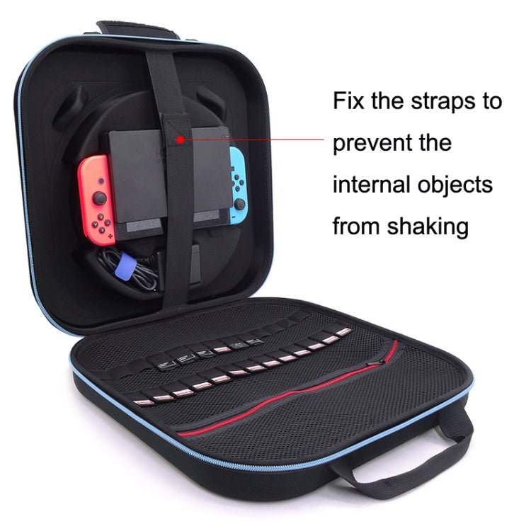 For Nintendo Switch Double Fitness Ring Storage Bag EVA Portable Hard Shell Host Package Accessories, GH1872 GH1872
