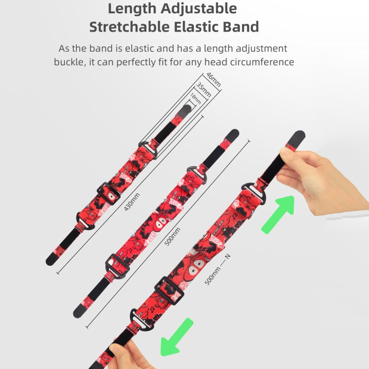 Sunnylife TD487 For DJI Avata / FPV Goggles V2 Color Headband Fixed Elastic Strap, Strap (Red)