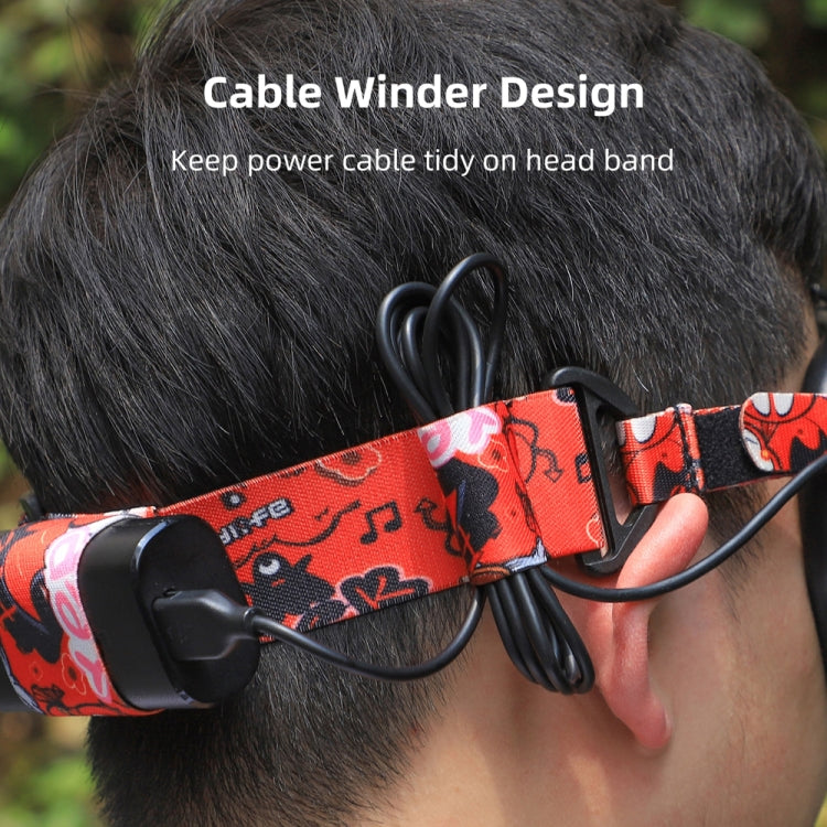 Sunnylife TD487 For DJI Avata / FPV Goggles V2 Color Headband Fixed Elastic Strap, Strap (Red)