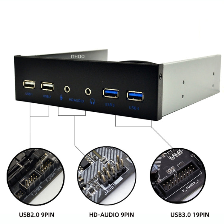 Desktop PC Case Internal Front Panel, 2 x USB 3.0+2 x USB2.0+ HD-AUDIO, 4 x USB 2.0+HD-AUDIO