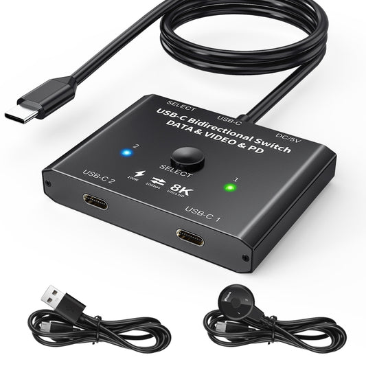 8K30 Type-C / USB-C Bidirectional Switch 10Gbps HD Splitter, KC-C201, C201 Single Machine