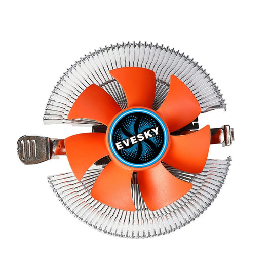 EVESKY  Desktop Computer CPU Fan 1155 775 AMD Universal Mute Down Pressure CPU Radiator, 100