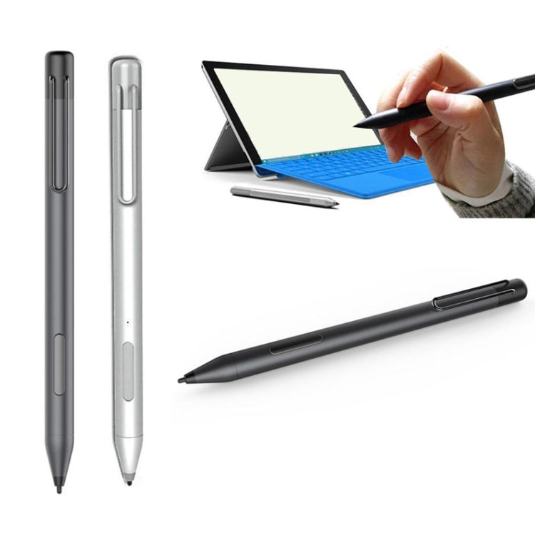 For Microsoft Surface 3 Pro 3/4/5/6/7/Book/Laptop/Go Pressure Touch Capacitance Pen, Pressure Touch Silver, Pressure Touch Black