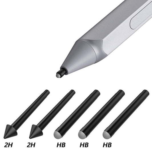 For Microsoft  Surface Pro 4/5/6/7/Book /Pro X 2pcs 2H+3pcs HB  Pen Nib Refill, 2pcs 2H+3pcs HB