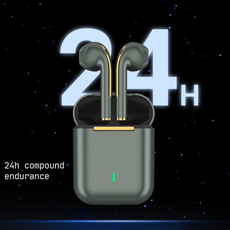 J18 Bluetooth 5.0 TWS In-Ear Wireless Earphones Long Battery Life Headphones, J18 (Blue)