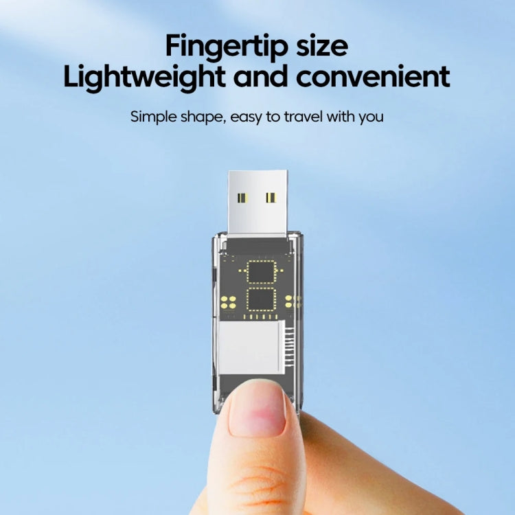 OTG Converter USB To SD/TF 2 In 1 Multi-Function Transparent Card Reader, Transparent