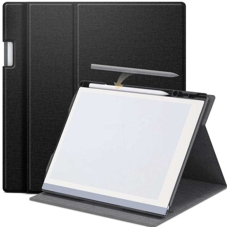 For ReMarkable 2 10.3 Inch 2020 Paper Tablet Case Multi-Viewing Adjustable Folding Book Folio Cover, Style 1 Black, Style 1 Grey