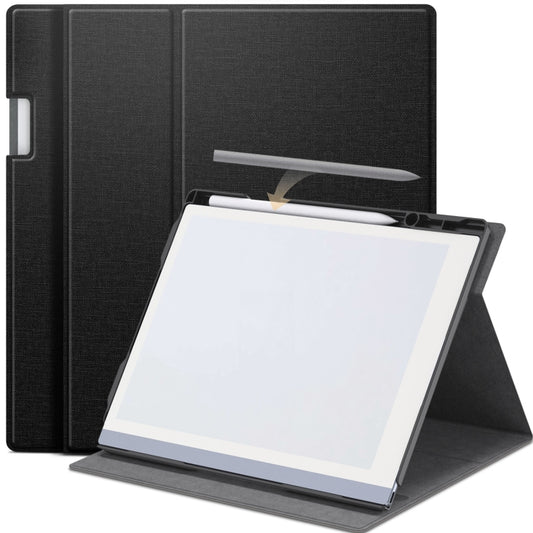 For ReMarkable 2 10.3 Inch 2020 Paper Tablet Case Multi-Viewing Adjustable Folding Book Folio Cover, Style 1 Black, Style 1 Grey