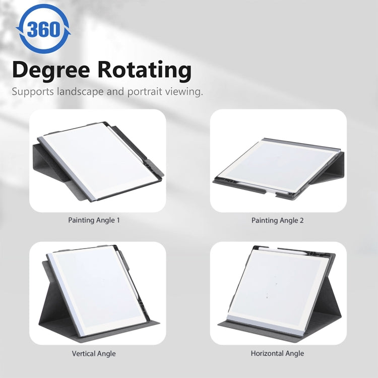For ReMarkable 2 10.3 Inch 2020 Paper Tablet Case Multi-Viewing Adjustable Folding Book Folio Cover, Style 1 Black, Style 1 Grey