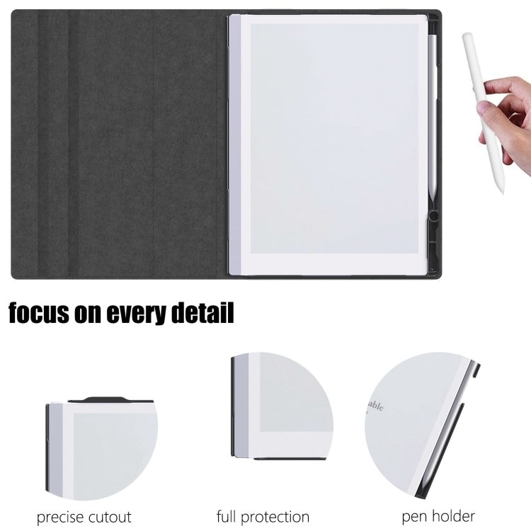 For ReMarkable 2 10.3 Inch 2020 Paper Tablet Case Multi-Viewing Adjustable Folding Book Folio Cover, Style 1 Black, Style 1 Grey