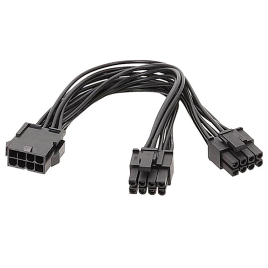 8P Female To Dual 6+2Pin Male Graphics Card Power Cable 8P To Dual 8P 1 To 2 Power Adapter Cable, 8P Female To Dual 6+2Pin Male
