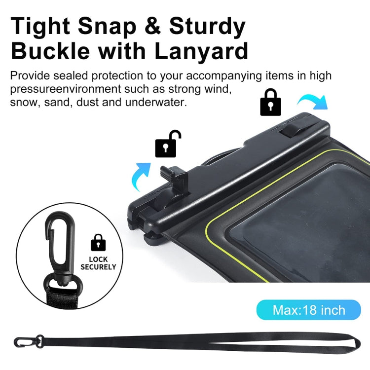 For 6.9-Inch Phone Outdoor Swimming Touch Screen Floating IPX8 30m Waterproof Bag