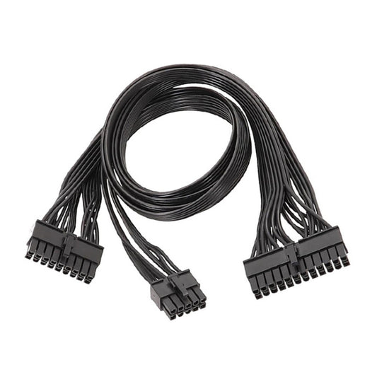 For EVGA 10Pin / 18Pin To 24Pin Flat Cable Module Cable Graphics Card Block Cord, 60cm For EVGA