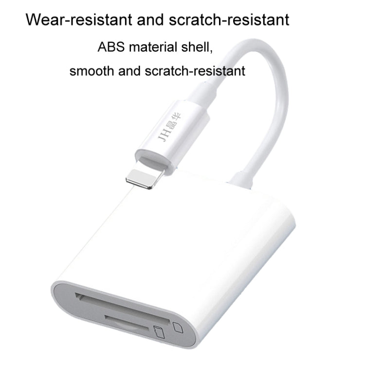 JINGHUA Mobile Phone Card Reader Converter Memory Card Reader, Lighning With Cable SD, Lighning With Cable TF+SD, Type-C With Cable SD, Type-C With Cable TF+SD