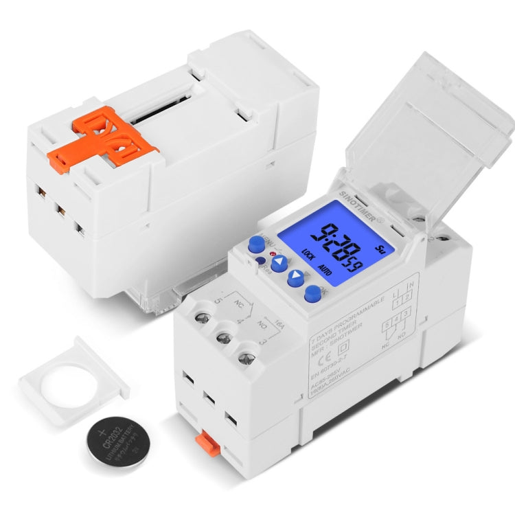 SINOTIMER TM928SAKL 85-265V 16A  1 Second to 168 Hours Programmable Electronic Time Switch, 16A