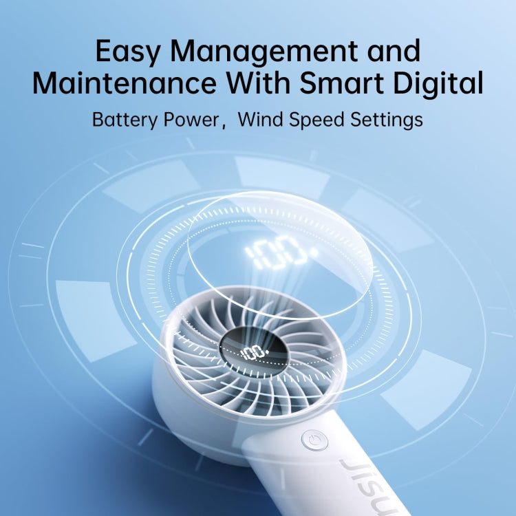 JisuLife Life4 Handheld Portable Small Rechargeable Fan, 3600mAh Gray, 3600mAh Black, 3600mAh Pink, 5000mAh Gray, 5000mAh Black, 5000mAh Pink