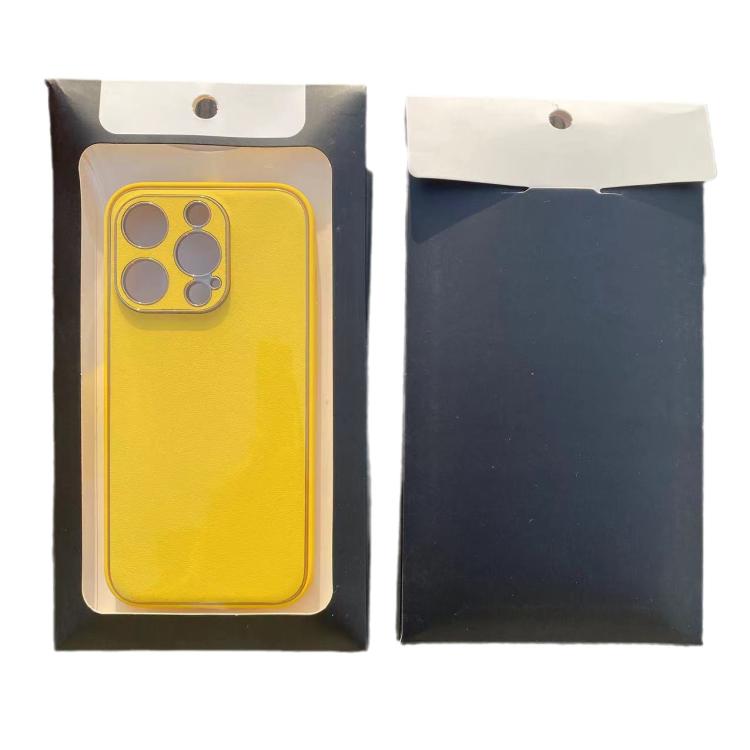 50pcs /Pack Phone Case Packaging Box Clear Window Cardboard Package Sealing Pouch, Black, White
