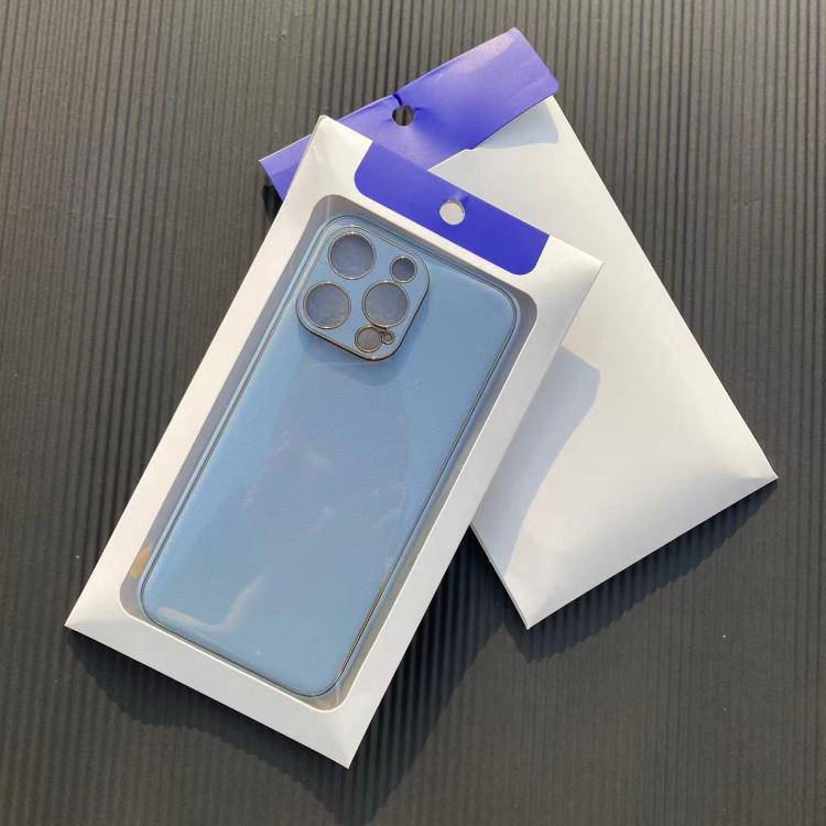 50pcs /Pack Phone Case Packaging Box Clear Window Cardboard Package Sealing Pouch, Black, White