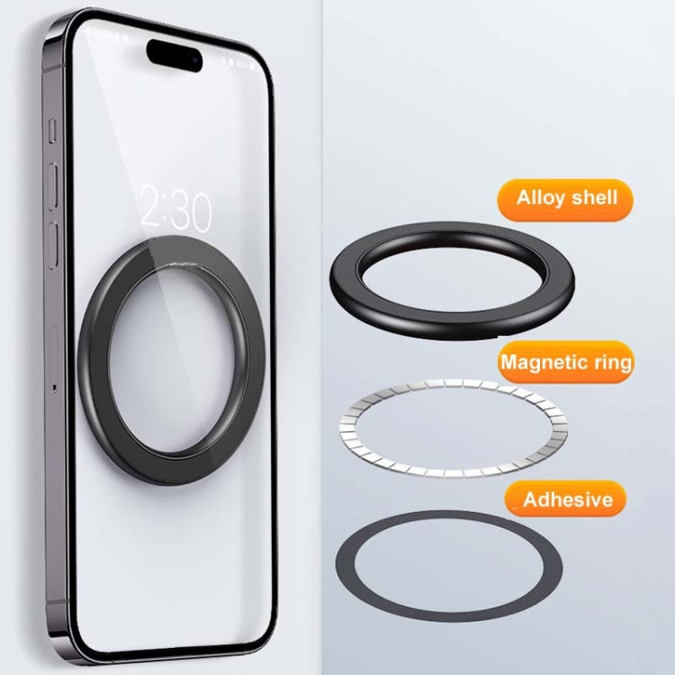 Magnetic Wall Mount Zinc Alloy Car Phone Holder Mobile Phone Magnetic Ring, Zinc Alloy Magnetic
