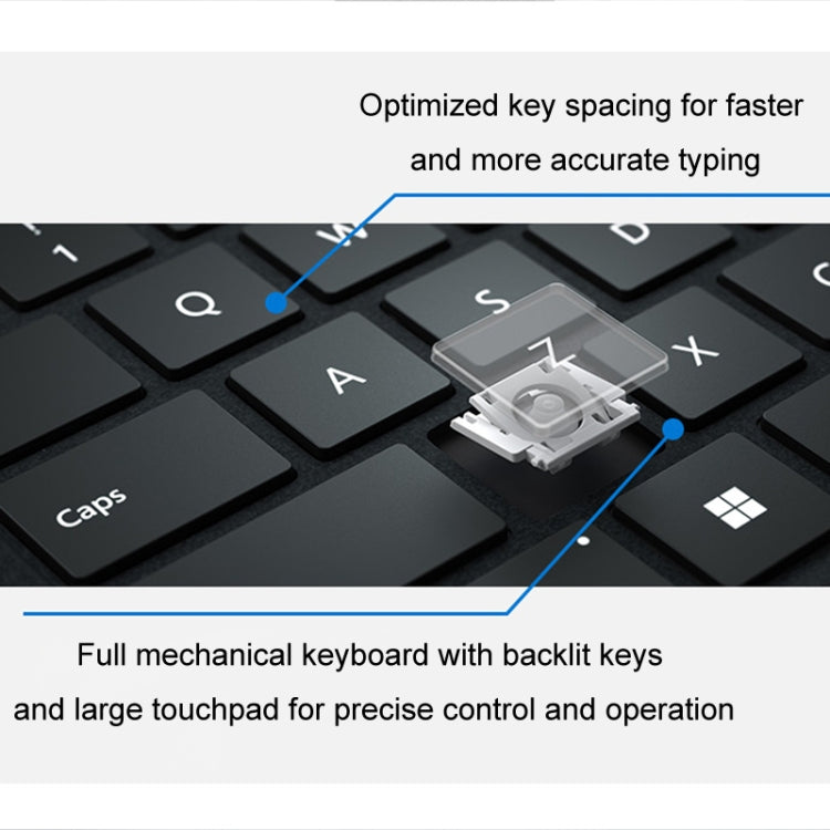 For Microsoft Surface Pro 8 / 9 / 10 / X Bluetooth Keyboard Magnetic Tablet Wireless Touch Backlit Keyboard With Pen Slot, For Microsoft Surface Pro 8 / 9 / 10 / X
