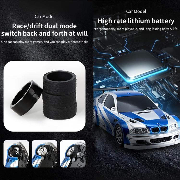 1:43 Full Scale Mini 4WD Drifting Charging Remote Control Car, 4301 Black Mustang, 4302 Blue M3, 4303 Orange 911, 4304 Silver GTR, 4301G Black Mustang With Gyroscope, 4302G Blue M3 With Gyroscope, 4303G Orange 911 With Gyroscope                        ...
