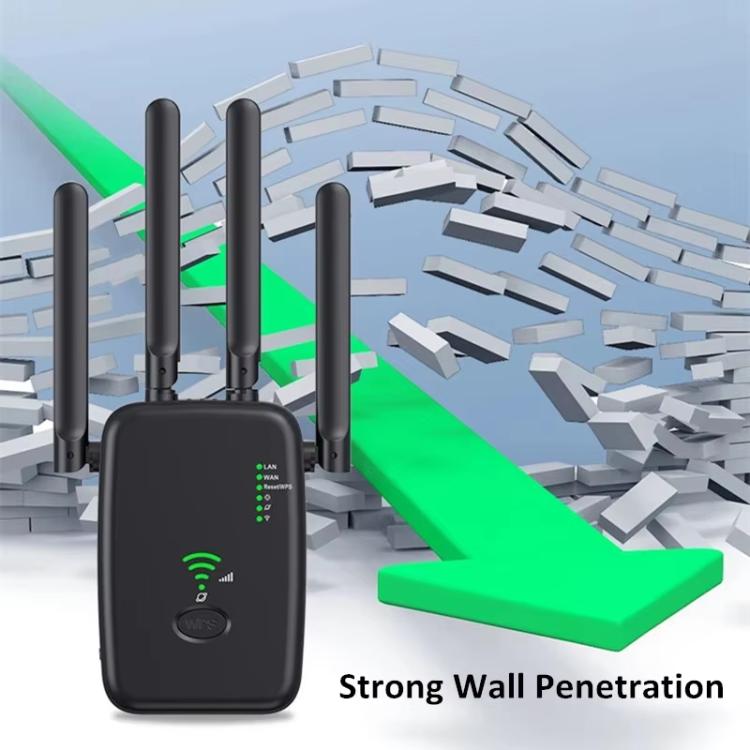 Urant U11 1200Mbps 2.4G&5.8G Wireless Repeater WiFi Signal Amplifier Support WPS Quick Setting, US Plug White, US Plug Black, EU Plug White, EU Plug Black, UK Plug White, UK Plug Black