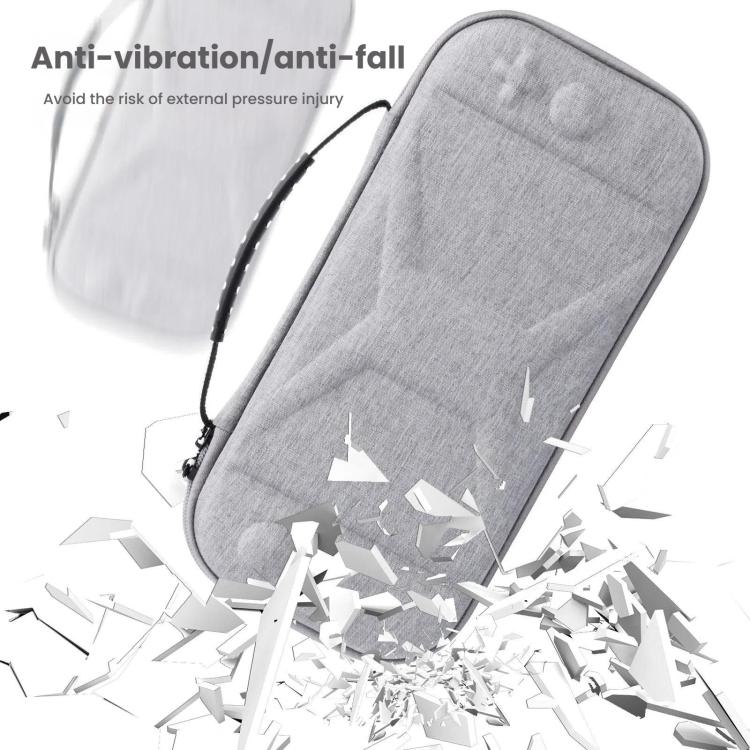 For Nintendo Switch 2 Game Console Storage Bag EVA Fabric Handbag, X-Pattern Gray, X-Pattern Black