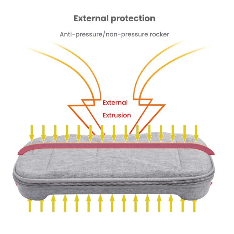 For Nintendo Switch 2 Game Console Storage Bag EVA Fabric Handbag, X-Pattern Gray, X-Pattern Black