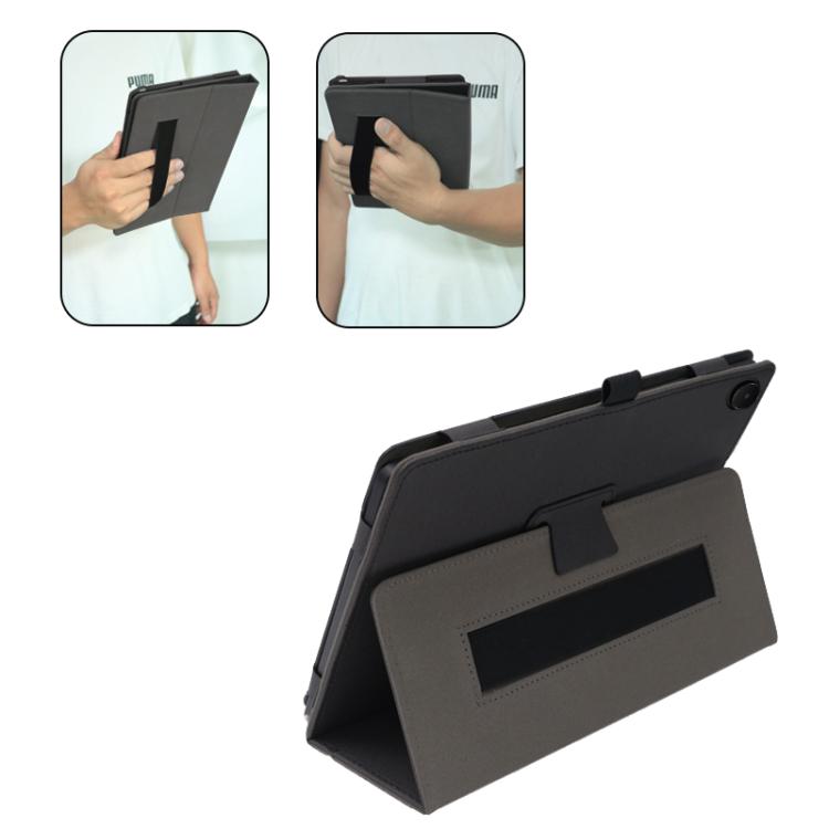 For TCL TAB 10L Gen 2 Tablet Case 10.1 inch 2-fold Vertical Support Hand Rest Leather Case Shell