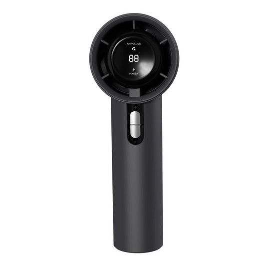 100-gear 1200mAh High Speed Handheld Fan Bladeless Mini Digital Display Small Fan, 1200mAh