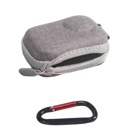 For Insta360 GO Ultra Carrying Case Shockproof EVA Portable Travel Storage Bag With Carabiner Clip, Carrying Case Gray