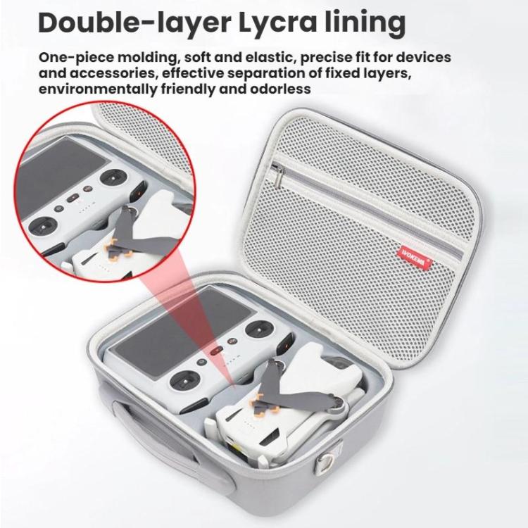 WOKEMA Pressure-Resistant Waterproof Portable Storage Bag, For DJI  Mini 2/ 2 SE, For DJI  Mini 3 / 3 Pro Without Screen, For DJI  Mini 3 / 3 Pro With Screen, For DJI  Mini 4 Pro Without Screen, For DJI  Mini 4 Pro With Screen