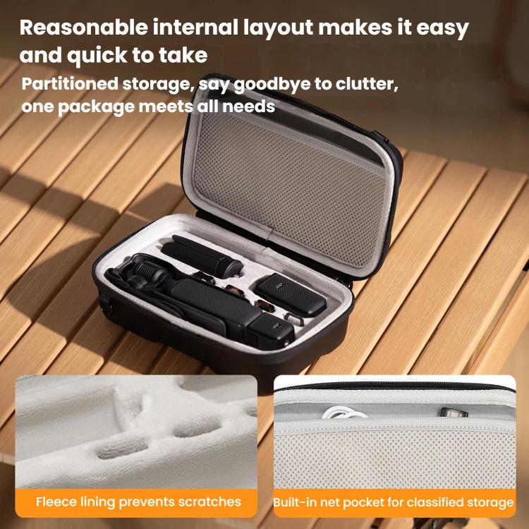 For DJI Osmo Pocket 3 Cwatcun D224 Medium EVA Hard Shell Bag Shockproof Pressure Resistant Storage Bag, D224