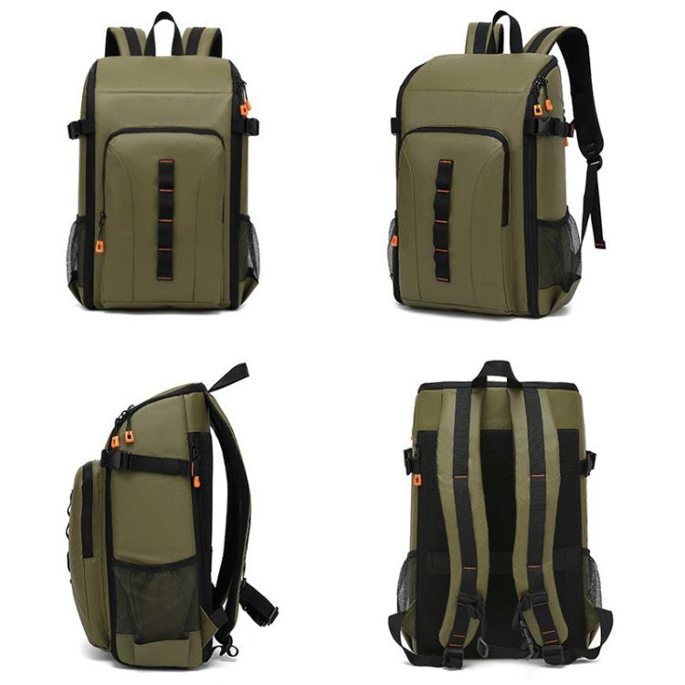 Outdoor Large Capacity Waterproof Camera Bag Detachable Portable DSLR Backpack, Olive Green