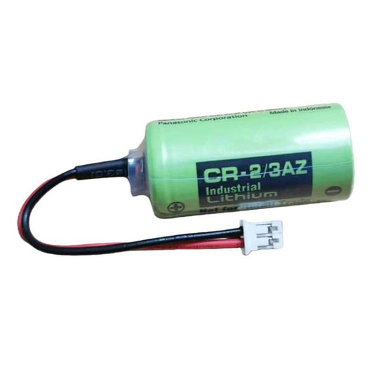 CR-2/3AZ 3V CR17335 1450mAh Lithium Manganese Dioxide Battery PLC Battery, With 2.0-B Plug Wire