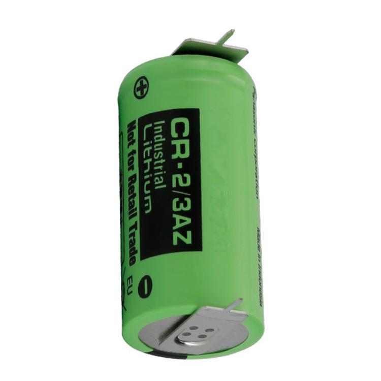 CR-2/3AZ 3V CR17335 1450mAh Lithium Manganese Dioxide Battery PLC Battery, With 2.0-B Plug Wire